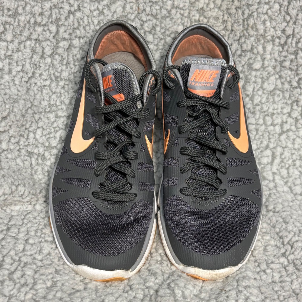 Nike Free 5.0 TR Fit 5 Womens‎ Training Shoes Grey Orange 683138-013 Size 7